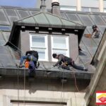 Roof heat trace _snow melting system installed for historic building in Montreal Quebec