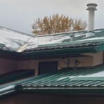 Roof, gutter and downspout snow melting and heat trace system installed for property in Denver Colorado USA.